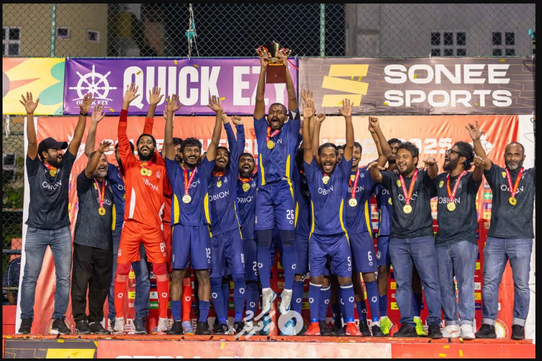 އޭދަފުށި ހަވަނަ ފަހަރަށް އަތޮޅު ފުޓްސަލް ޗެމްޕިއަންކަން ހޯދައިފި